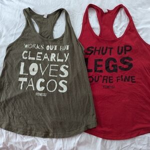 2 Fitness Tee Racerback Tanks